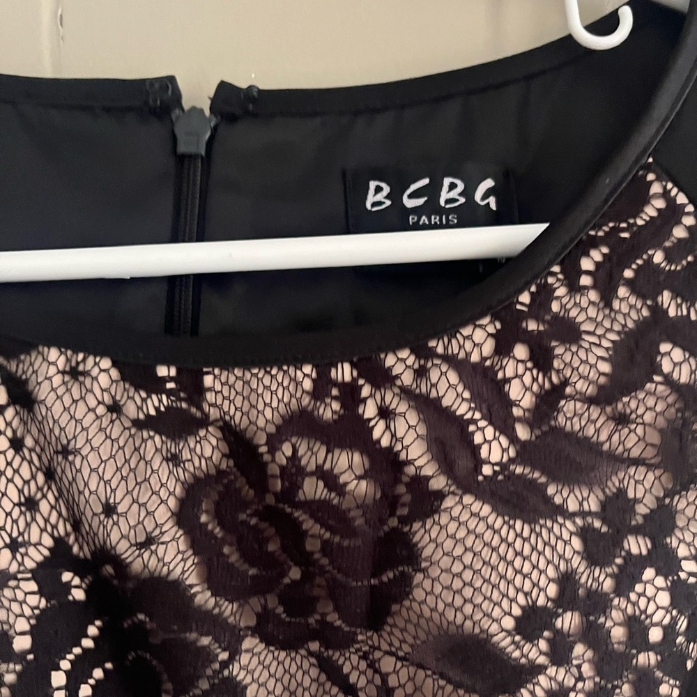 Satin and lace dress